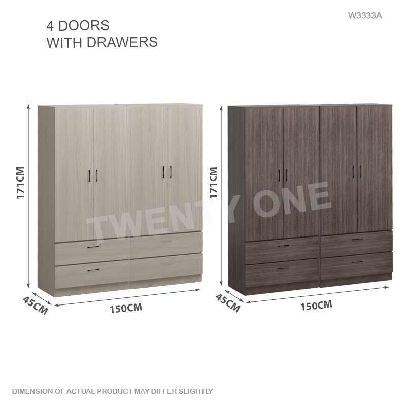 4 DOORS WITH DRAWER